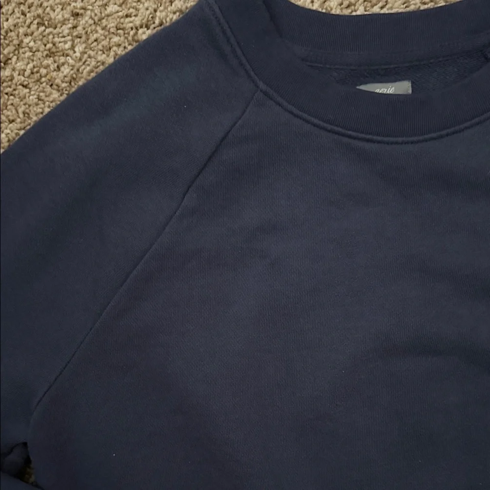 Navy Blue Women's Sweatshirt - Picture 3 of 5